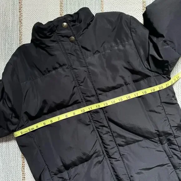 Max Mara Weekend Black Zip Up Long Reversible Puffer Coat Women’s Size US 14 - Picture 9 of 11